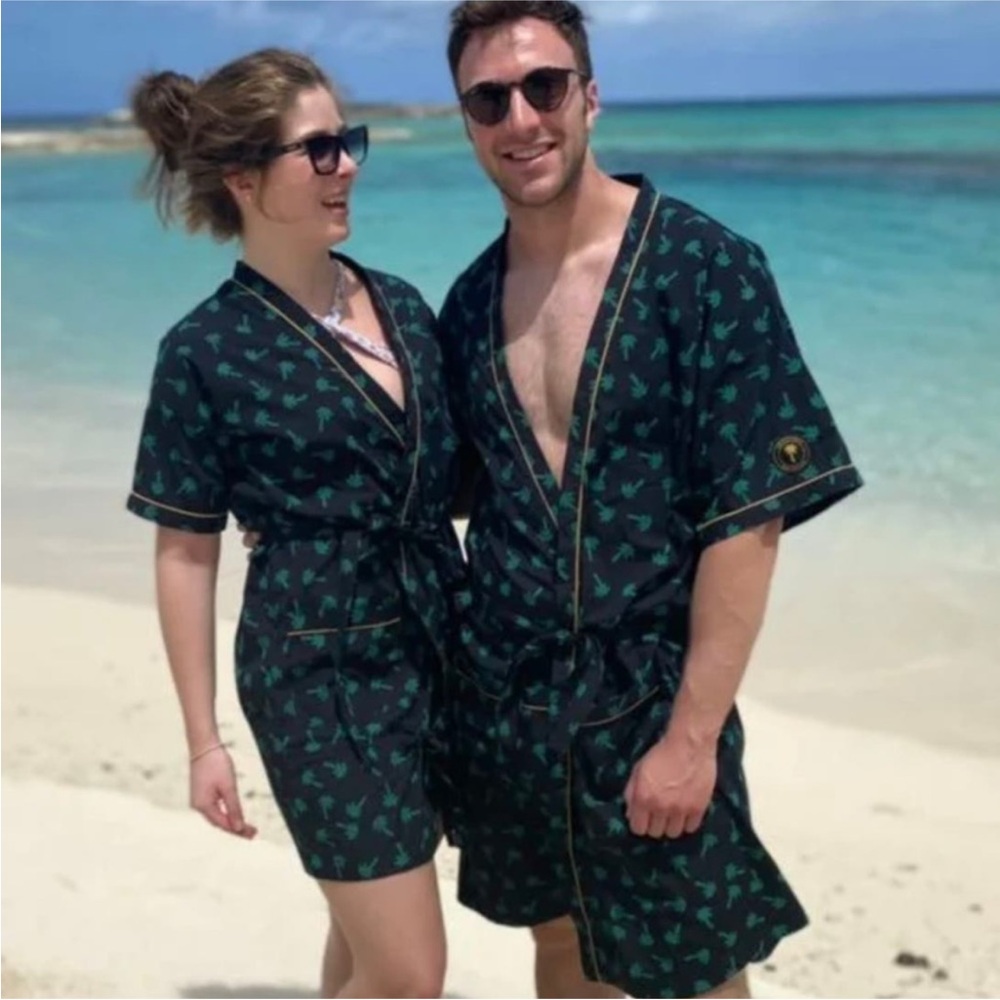 The Original California Signature Palm Tree Robe Unisex L/XL